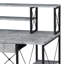 Bureau d'écriture tout usage à finition grise-1835253174