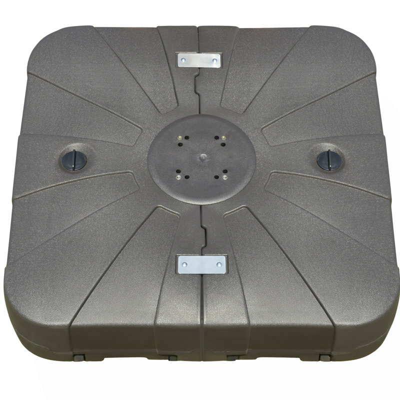 Porte-parapluie robuste, base de parasol carrée en porte-à-faux avec 4 roues pour faciliter le déplacement