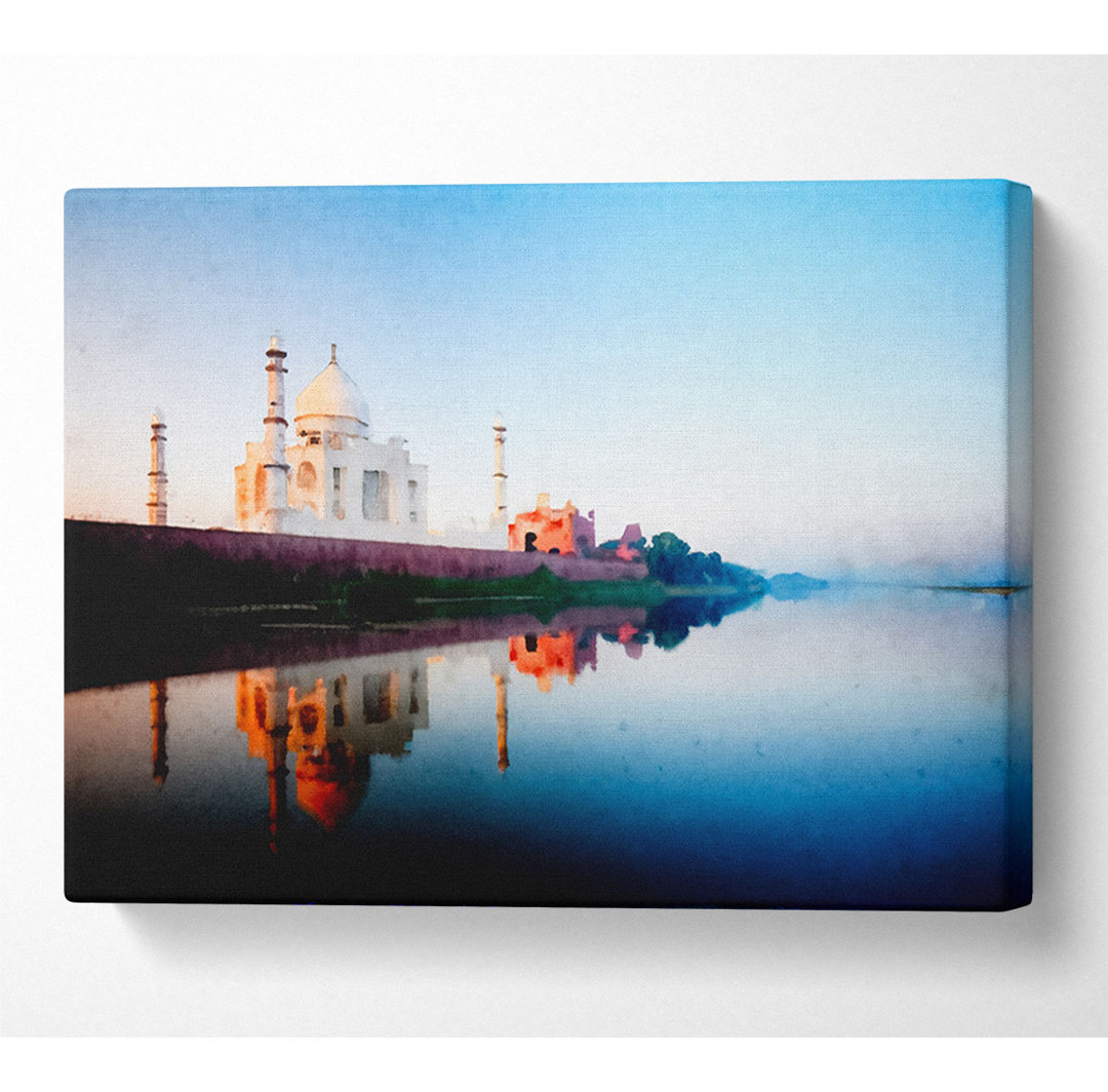 Taj Mahal Water Reflections - Kunstdrucke auf Leinwand