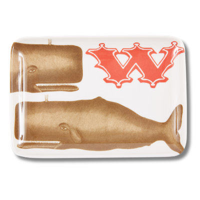 ALPHABET VALET TRAY WHALE