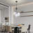 Keyari 3 - Light Modern Dimmable Globe Chandelier with White Glass Shade Cluster Pendant-1663630930