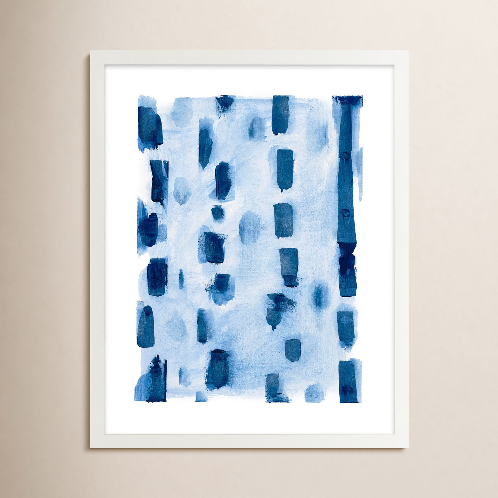 Creative Cool Painting by Andrea Stokes, 50" H x 40" W, White Framed