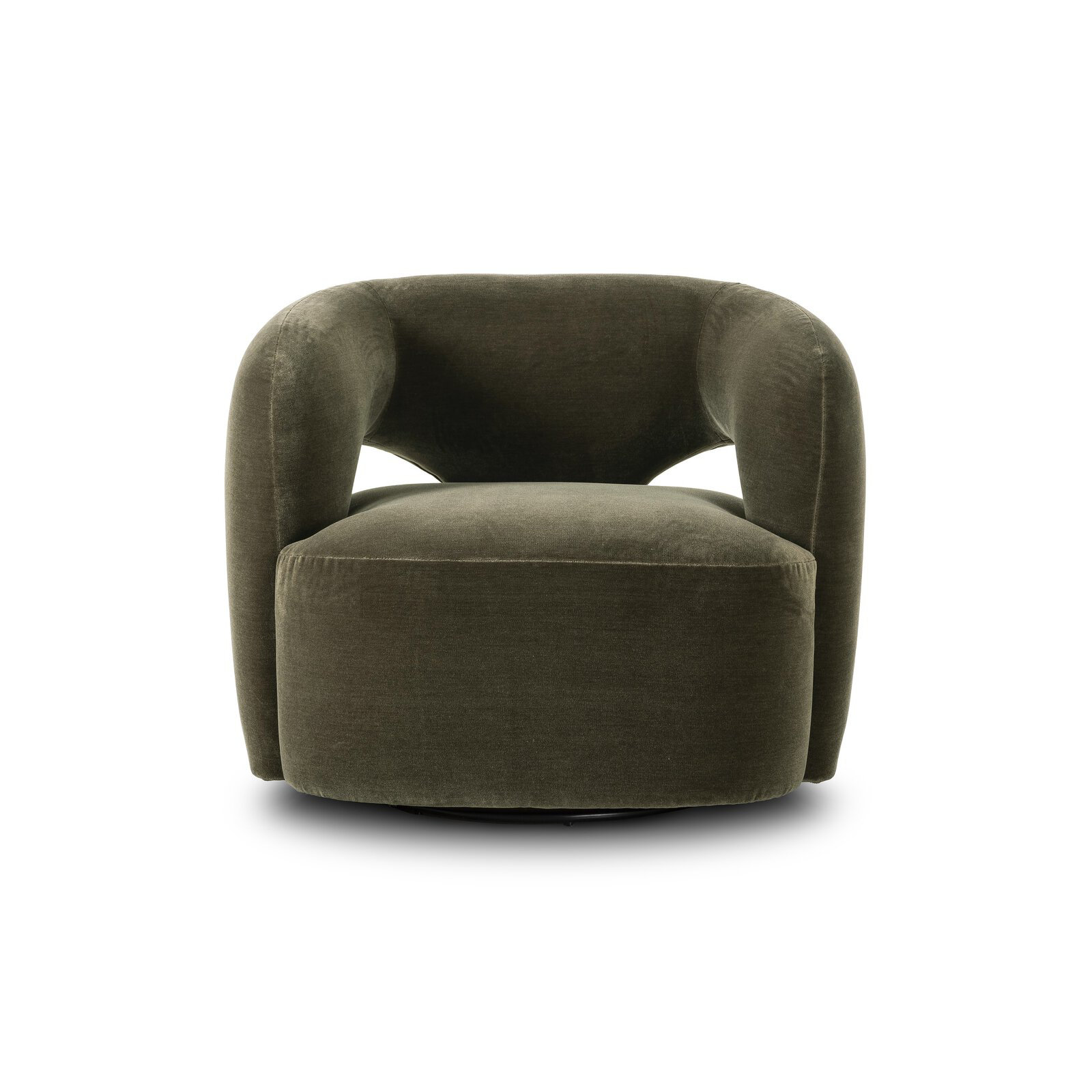 Novella Swivel Chair-Monte Olive, Monte Olive Polyester Blend