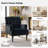 Jakub 28.5" W Velvet Upholstered Tufted Armchair with Nailhead Trim -39956633
