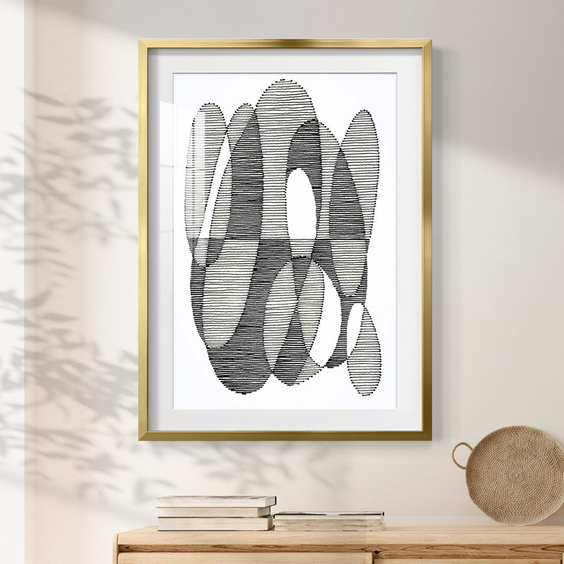 «Opposite Day I», impression encadrée, Doré, H 28,5 po x l 20,5 po