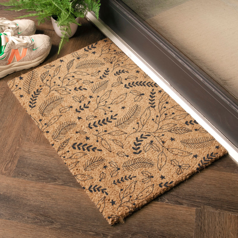 Non-Slip Doormat, Black, 40cm W X 60cm L