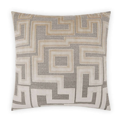 Modernist Geometric Feather Throw Pillow