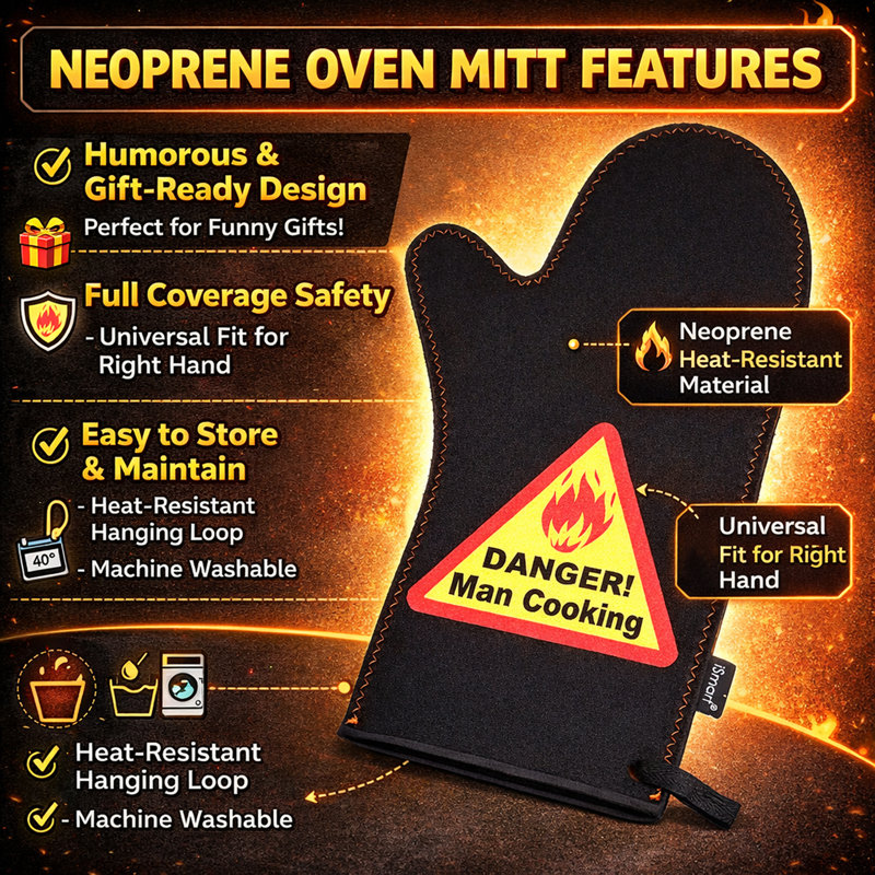 Creative Home Neoprene Oven Mitt