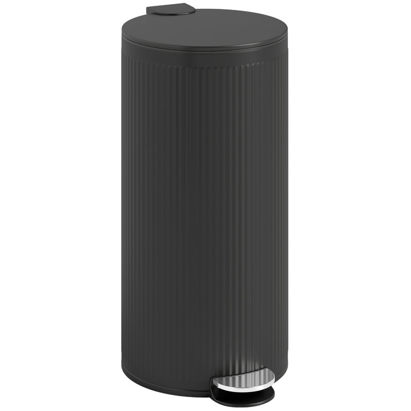 Metal, Plastic Step On Kitchen Trash Can - 30L