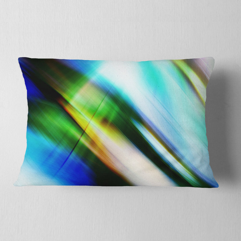  Coussin abstrait, Rectangulaire, 12 po x 20 po