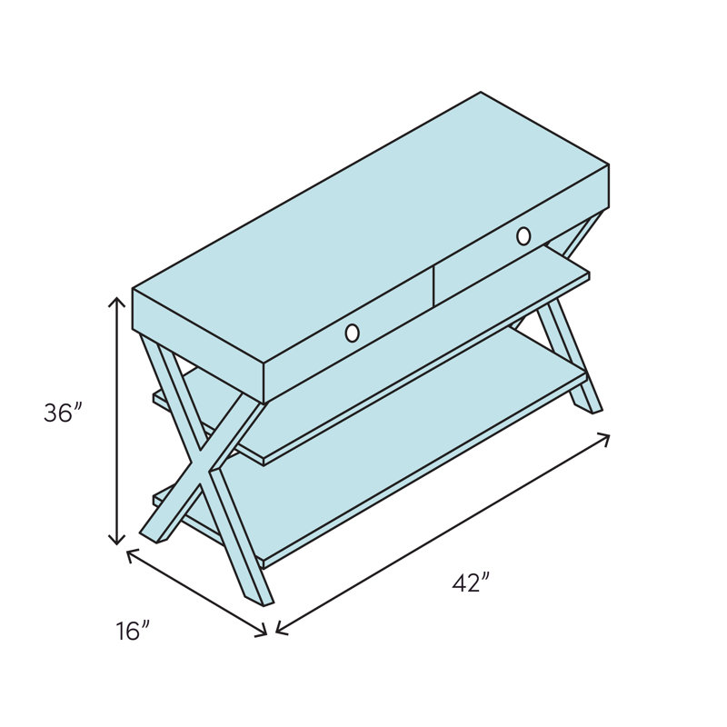 42'' Solid Wood Console Table