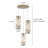 Grasmere 3 - Light Cluster Cylinder Dimmable Pendant with Crystal Accents-1195614567