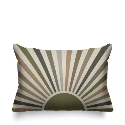 Coussin décoratif intérieur / extérieur Boho Sunburst