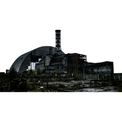SP13709 Chernobyl Nuclear Radioactive Fallout Reactor Backdrop Cardboard Cutout Standee Standup