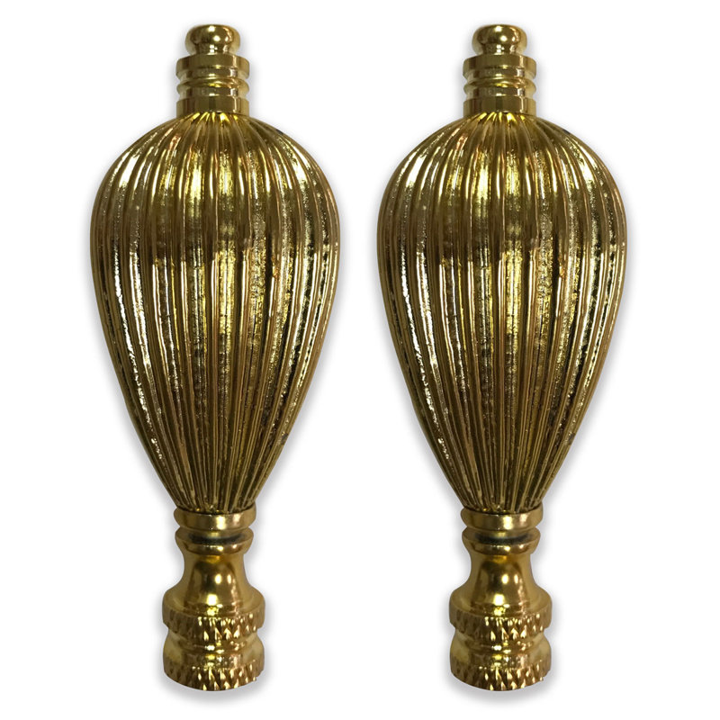 Faîteau de lampe en forme de vase, Laiton poli