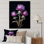 «Black Thistle Flowers I - Thistle», art mural