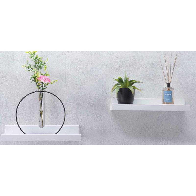 Floating Shelf, 31cm H x 11cm W x 8cm D, White
