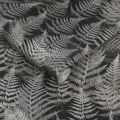 Floral Metallic Wallpaper Roll