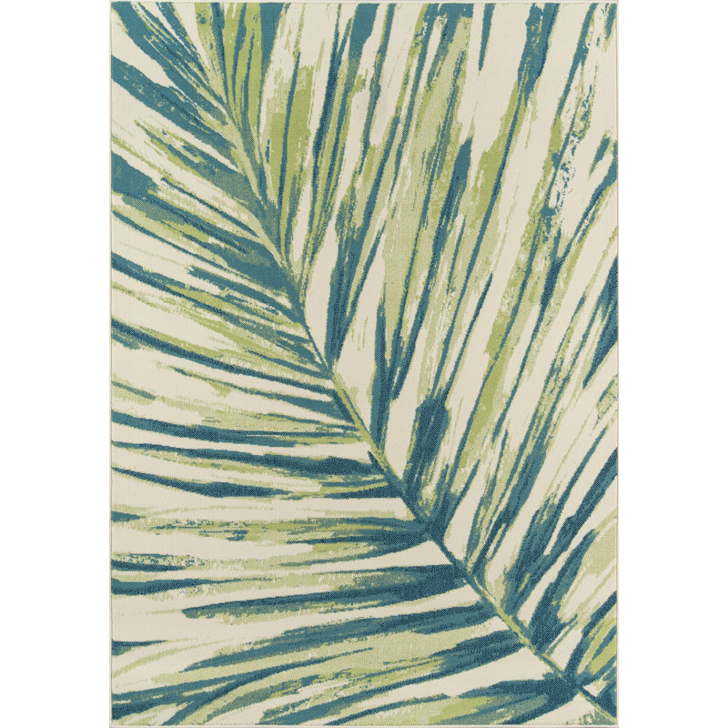 Elmore Floral Indoor / Outdoor Rug, Rectangle 2'3" x 4'6"