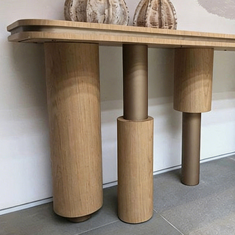 Console simple de style nordique, H 30,7 po x l 63 po x P 15,7 po