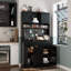 Garde-manger de 72,8 po de hauteur Latitude, armoire avec portes de grange coulissantes, armoire de bar pour la salle à manger-1971437597