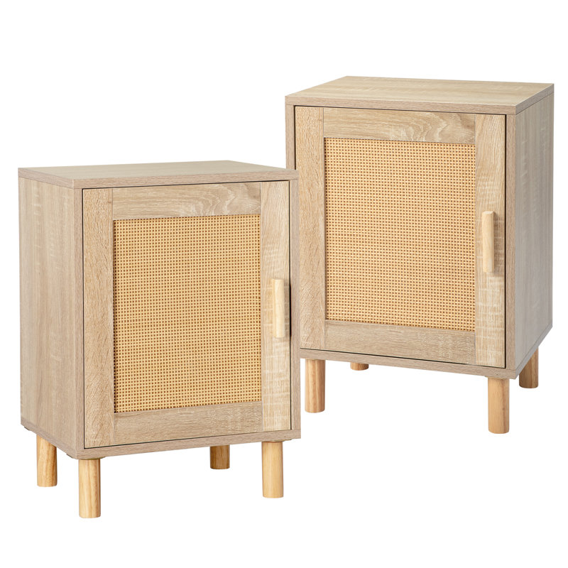 Table de chevet 1 tiroir Yaeger en brun, 2