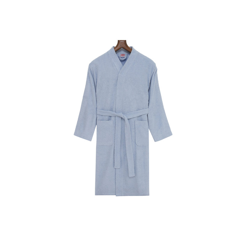 Peignoir 100% coton éponge garçon / homme + mi-mollet avec poches et capuche