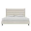 Louis King Upholstered Wingback Bed