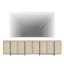 Maisonet Modern Sideboard Buffet Cabinet With 8 Doors, Multifunctional Sideboard With Large Storage And T-Shaped Legs, Coffee Bar Cabinet Storage Cabinet For Kitchen, Dining Living Room-114234509