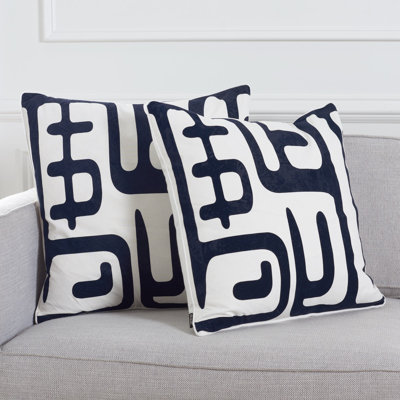 Maize Geometric Feather Throw Pillow