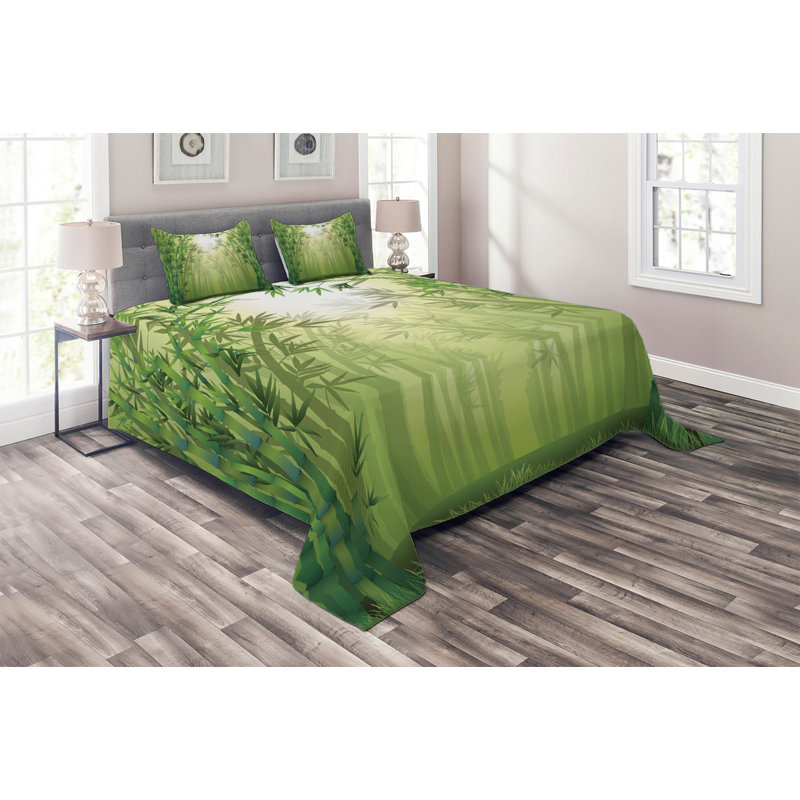 Eclectic Polyester Coverlet, King Bedspread + 2 Shams
