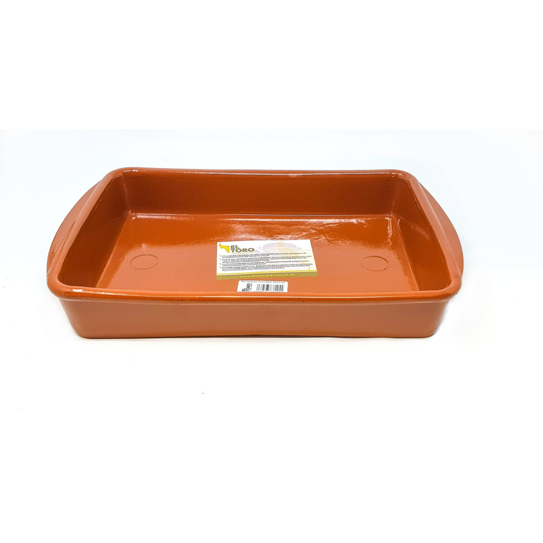Verano Spanish Ceramics Verano El - Toro Rectangle Earthenware Baker Bakeware