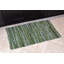 Tapis vert en coton noué à la main 1 pi 7,5 po x 2 pi 7,5 po Crusado