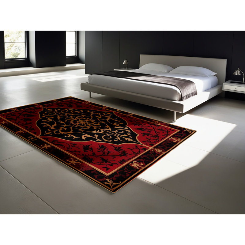 Heraldic Ornament Rug, Rectangle 5' x 8'