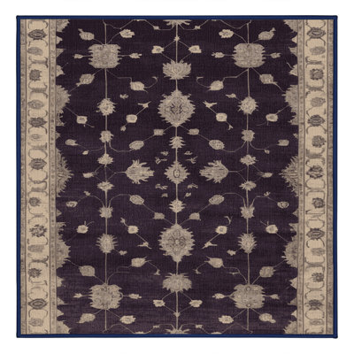 Tapis mauve lavable à la machine