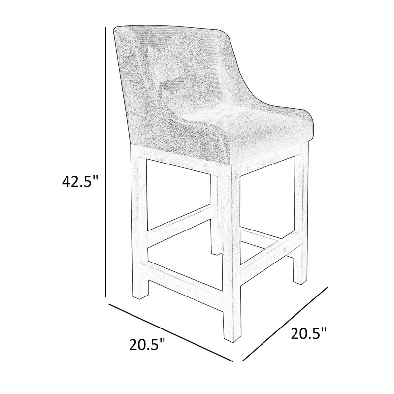 Cabo Arlinda Pegan Stool, Bar Stool (30” Seat Height), Olive