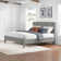 Arden Platform Queen Bed Frame, 6 Drawers, Ample Storage, Sleek Design, Durable Wood, Modern/Rustic/Traditional/Boho Style, 56 in. W x 18 in. D x 36 in. H, panel furniture