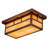 Mission Vintage Copper 2 - Bulb Outdoor Flush Mount