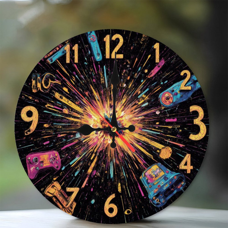 Clock Numbers Exploding With Gadgets