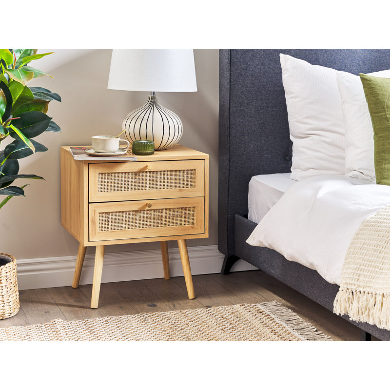 Jemnice 48cm W Solid Wood Bedside Table