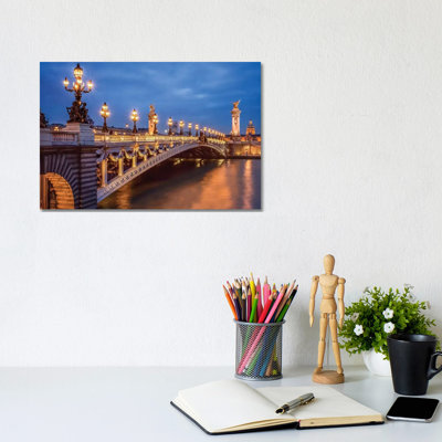 Pont Alexandre III by Jan Becke - Wrapped Canvas Gallery-Wrapped Canvas Giclée
