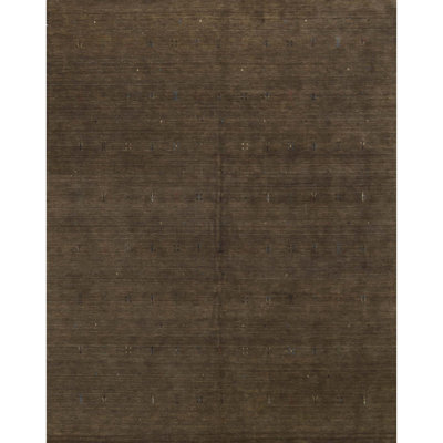 Gabbeh Wool Area Rug in Brown