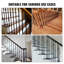 Chaussure de bal d'escalier en alliage d'aluminium avec trous de vis de 1/2 po VEVOR