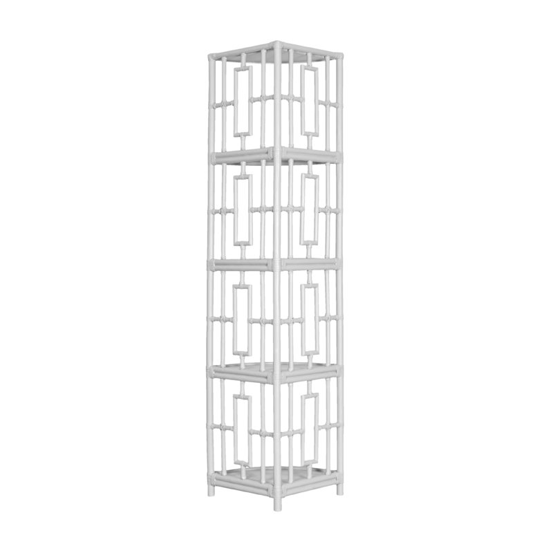 Manley Corner Bookcase, White