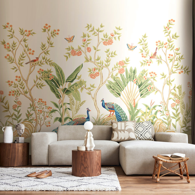 2.8m x 3.5m Smooth Wallpaper Roll, Orange