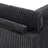 Upholstered Gray Faux Rabbit Fur Flannel Armchair with Pillow Back, One Arm Single Chair Module Part For Sectional Sofa-280582039