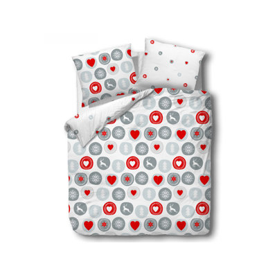Auton Cotton Duvet Cover Set with Pillow Shams