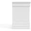 Finition blanche table de chevet 1pc pattes de support à queue d'aronde poignées suspendues meubles de chambre à coucher de finition blanche transitionnelle-217194935