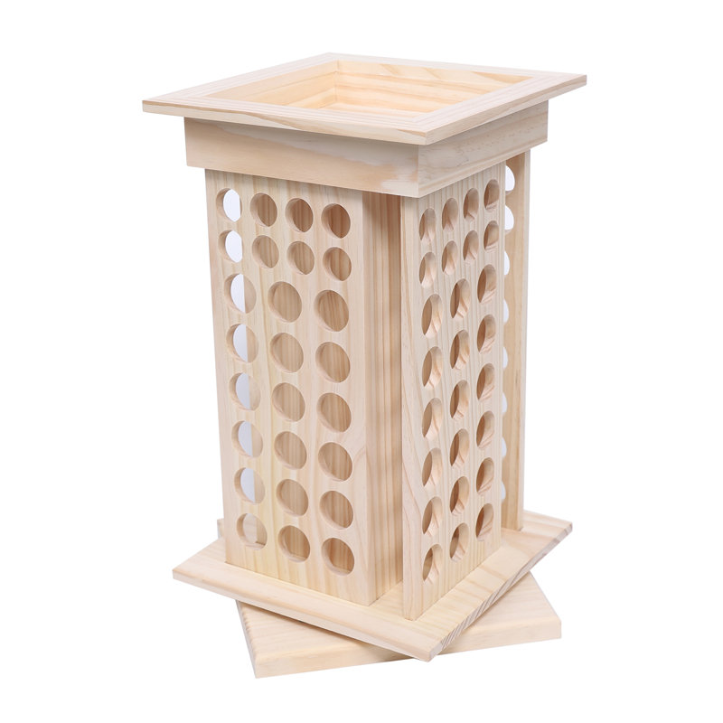 Porte-bouteille d'huile essentielle en bois