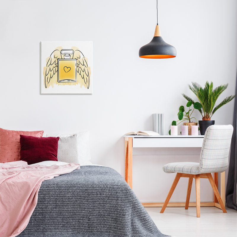 «Perfume with Angel Wings», art mural sur toile par Martina Pavlova, H 24 po x l 24 po